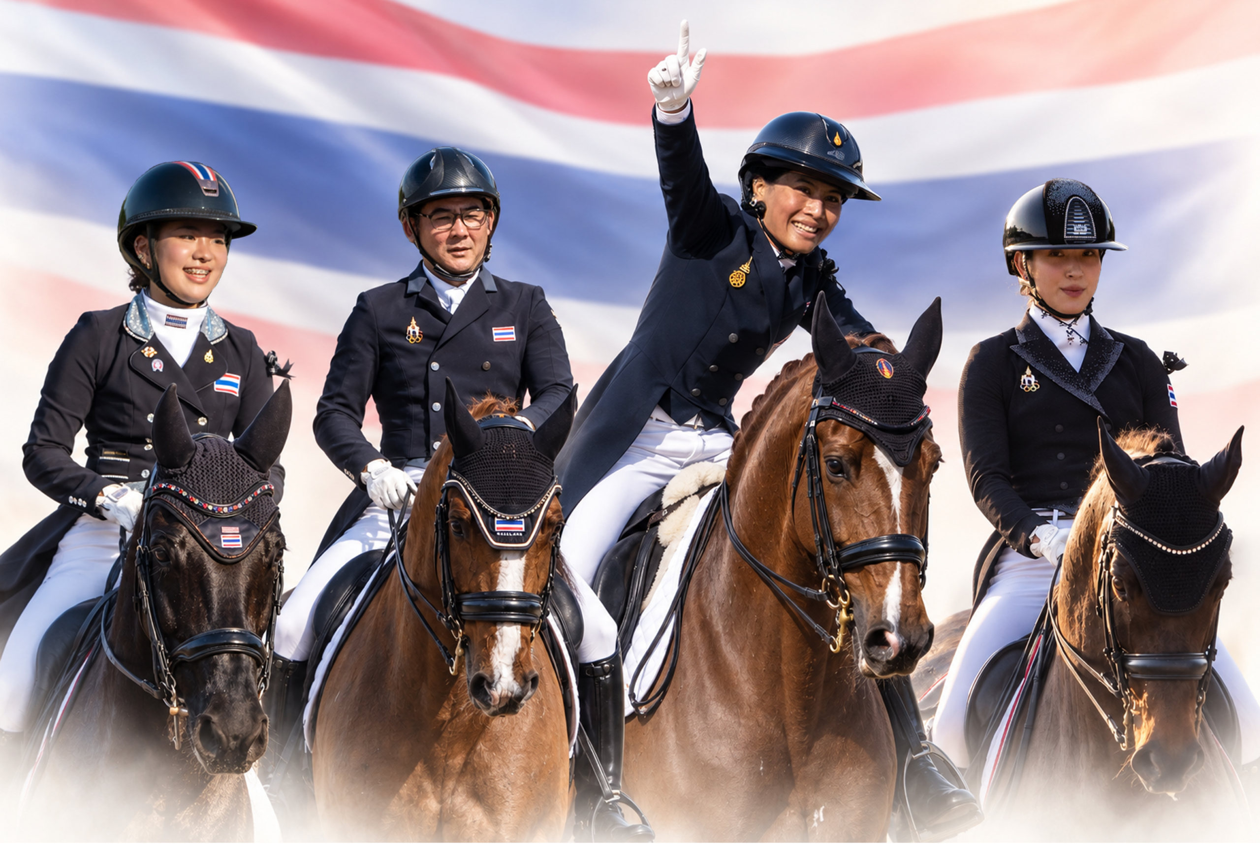 ทัพขี่ม้าไทยพร้อมสู้ศึก Asian Games 20268 นักกีฬา–8 ม้าคู่ใจ ถึงญี่ปุ่น เตรียมลงสนามสองประเภทใหญ่